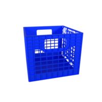 Blue Crate isolated on transparent png