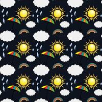 My Only Sunshine Seamless Pattern Design vector
