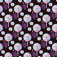 Sweet Tooth Seamless Pattern Design vector