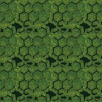 Hand drawn turtle shell pattern design vector