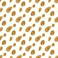 Polka Dots And Disks Seamless Pattern Design vector