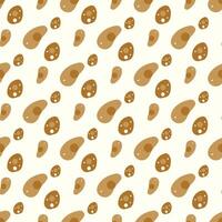 Polka Dots And Disks Seamless Pattern Design vector