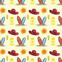 Sun and Co Seamless Pattern Design vector