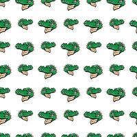 Angry crocodile face Seamless-Pattern-Design vector