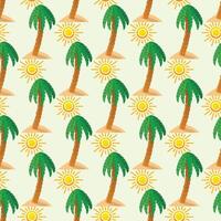 Abstract Palm Stencils Seamless Pattern Design vector