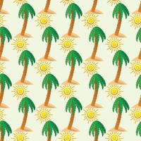 Abstract Palm Stencils Seamless Pattern Design vector