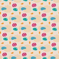 Retro Polka-Dots Seamless Pattern Design vector