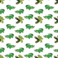 crocodile animals seamless pattern background vector
