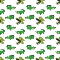 crocodile animals seamless pattern background vector