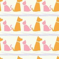 Dogs Seamless Pattern Design vector