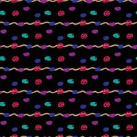 Striped Polkadots Seamless Pattern Design vector