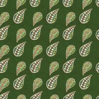 Limoncello Paisleys Seamless Pattern Design vector