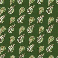 Limoncello Paisleys Seamless Pattern Design vector