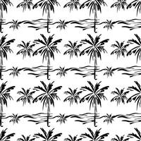 Palmtrees Seamless Pattern Design vector