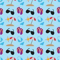 Ready For Summer Seamless Pattern Design vector