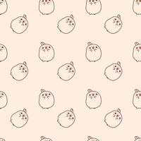 Cute Little Rabbits Seamless Pattern Design vector