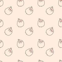 Cute Little Rabbits Seamless Pattern Design vector