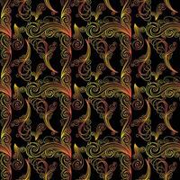 Stream Of Paisleys Seamless Pattern Design vector