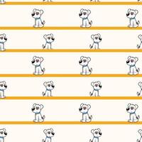 Corgi Seamless Pattern Design vector