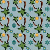 Jungle Thoughts Seamless Pattern Design vector