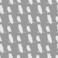 Owl Seamless Pattern Design vector