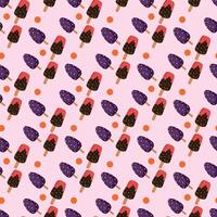 Ice Cream Range Seamless Pattern Design vector
