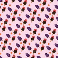 Ice Cream Range Seamless Pattern Design vector