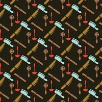 Cutlery Set Seamless Pattern Design vector