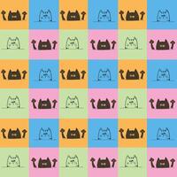Animals In Squares Seamless Pattern Design vector