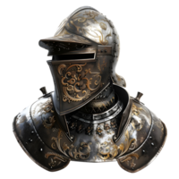 War Protection Iron Body of Warrior on Transparent Background png