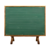 Green Board of Classroom on Transparent Background png