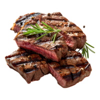 grillad fläsk kött skivor på transparent bakgrund png