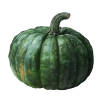 Green Pumpkin on Transparent Background png