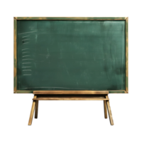 Green Board of Classroom on Transparent Background png