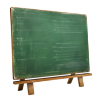 Green Board of Classroom on Transparent Background png