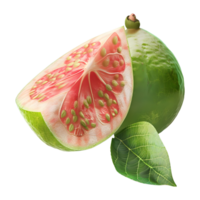 Rosa Guave Obst auf transparent Hintergrund png