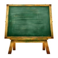 Green Board of Classroom on Transparent Background png