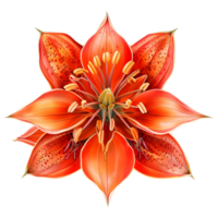 Crown Imperial Flower on Transparent Background png