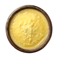 Boiled cornmeal couscous Bowl on Transparent Background png