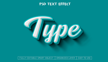 Text effect design psd