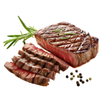 Grilled Pork Meat Slices on Transparent Background png