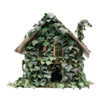 House Covered With Leaves on Transparent Background png