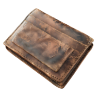 cuir portefeuille sur transparent Contexte png