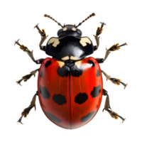 coccinelle sur fond transparent png