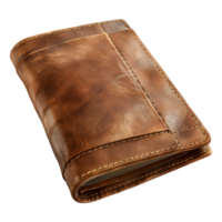 Leder Brieftasche auf transparent Hintergrund png