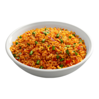 Fried Rice in a Bowl on Transparent Background png