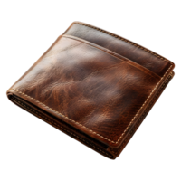 Leather Wallet on Transparent Background png