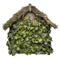 House Covered With Leaves on Transparent Background png