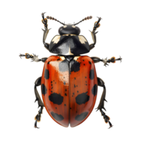 coccinelle sur fond transparent png