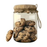 galletas en un tarro en transparente antecedentes png